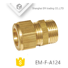 EM-F-A124 coupling Male thread brass quick cooper pipe connector